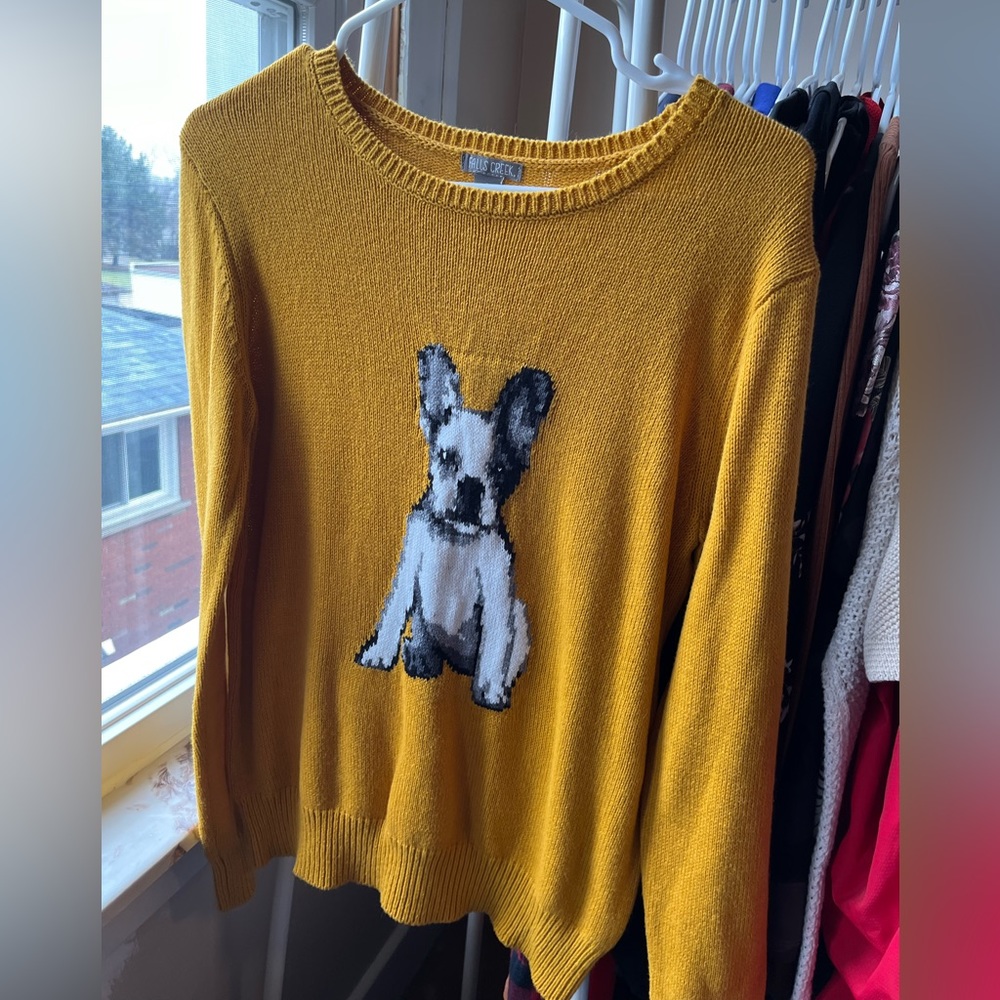 Yellow Dog Sweater - Size Small